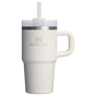 The Quencher H2.O 20 oz FlowState Tumbler with handle and straw in Cream White