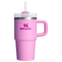 The Quencher H2.O 20 oz FlowState Tumbler with handle and straw in Peony Pink