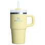 The Quencher H2.O 20 oz FlowState Tumbler with handle and straw in Pomelo Yellow