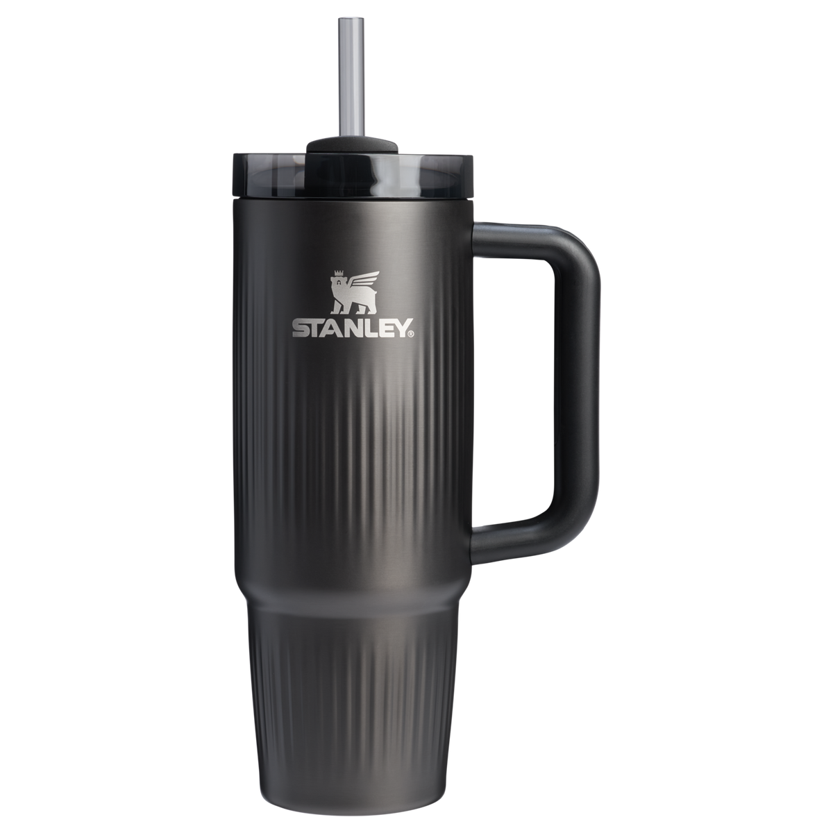 Stanley 1913 The Quencher® H2.0 Fluted Tumbler 30 OZ in Black | Front View