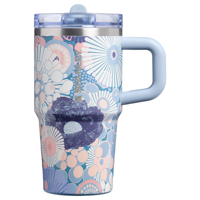 Stanley 1913 The Quencher ProTour Flip Straw Tumbler 20 OZ in Blue Dream Wildflower | Front View