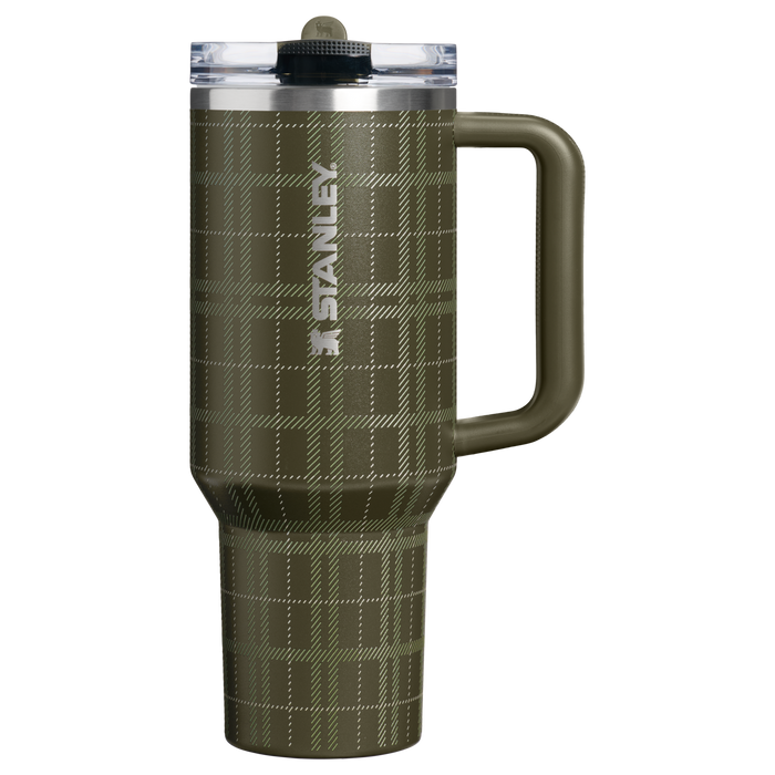 Stanley 1913 The Quencher® ProTour Flip Straw Tumbler 40 OZ in Peat Moss Plaid | Front View