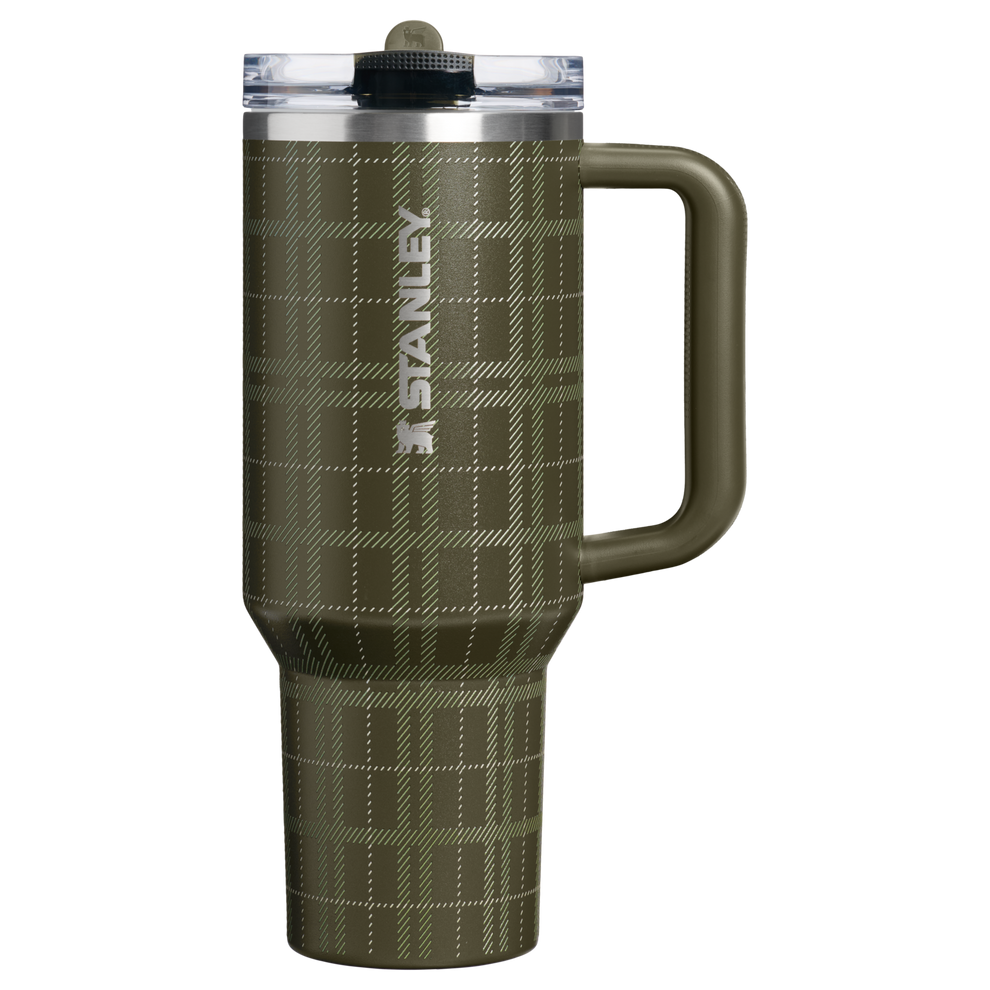 Stanley 1913 The Quencher® ProTour Flip Straw Tumbler 40 OZ in Peat Moss Plaid | Front View