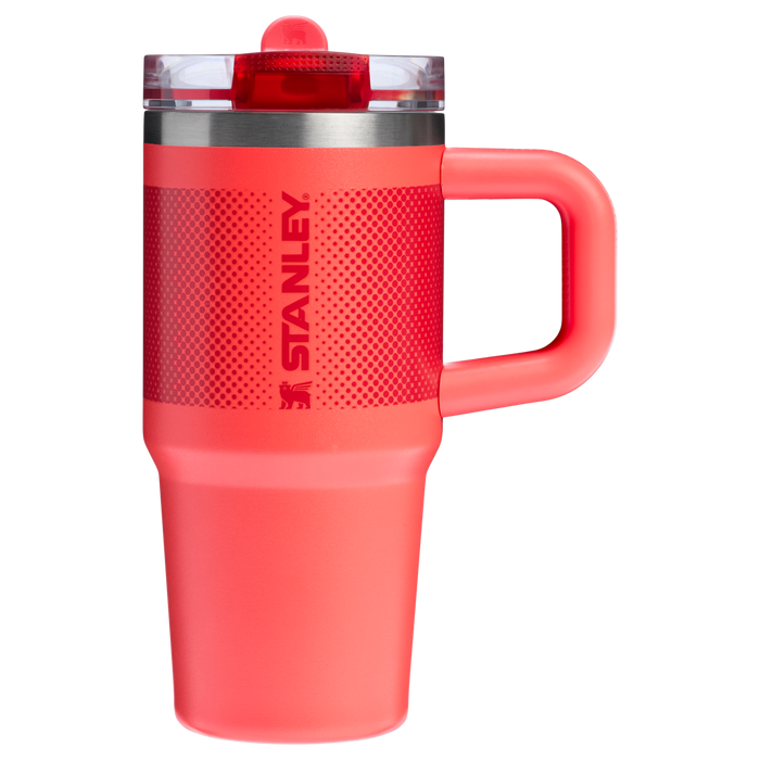Stanley 14 OZ ProTour Flip Straw Tumbler Cup In Hot Coral Red