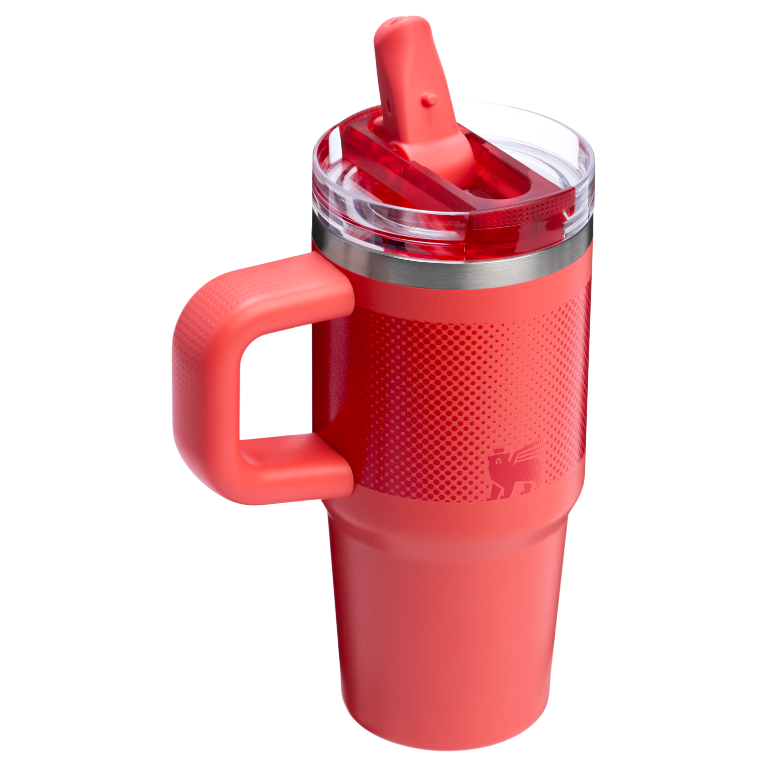 Stanley 14 OZ ProTour Flip Straw Tumbler Cup In Hot Coral Red