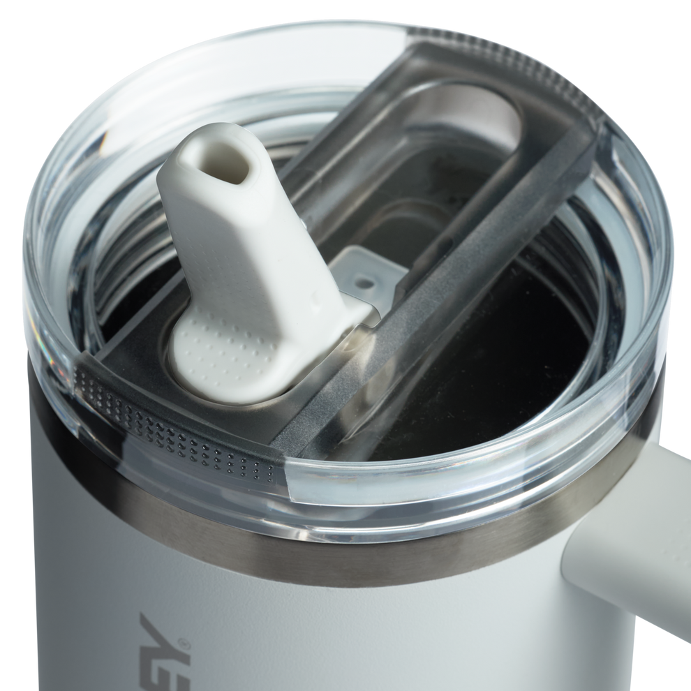 The Stanley Quencher ProTour Flip Straw Tumbler 30 OZ in Frost White