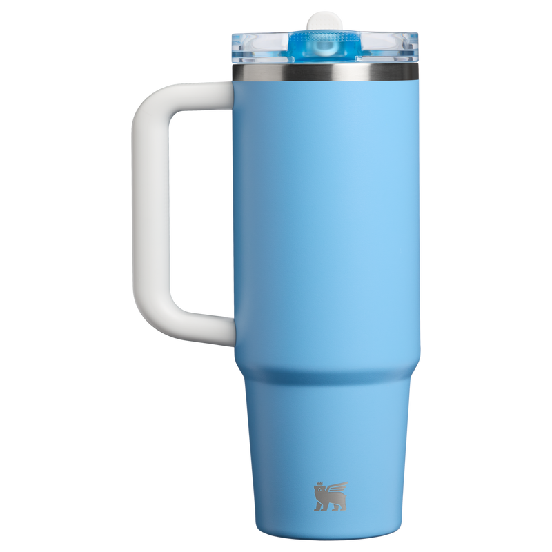 Stanley 1913 The Country Collection Quencher® ProTour Flip Straw Tumbler 30 OZ in Team Light Blue White | Back View