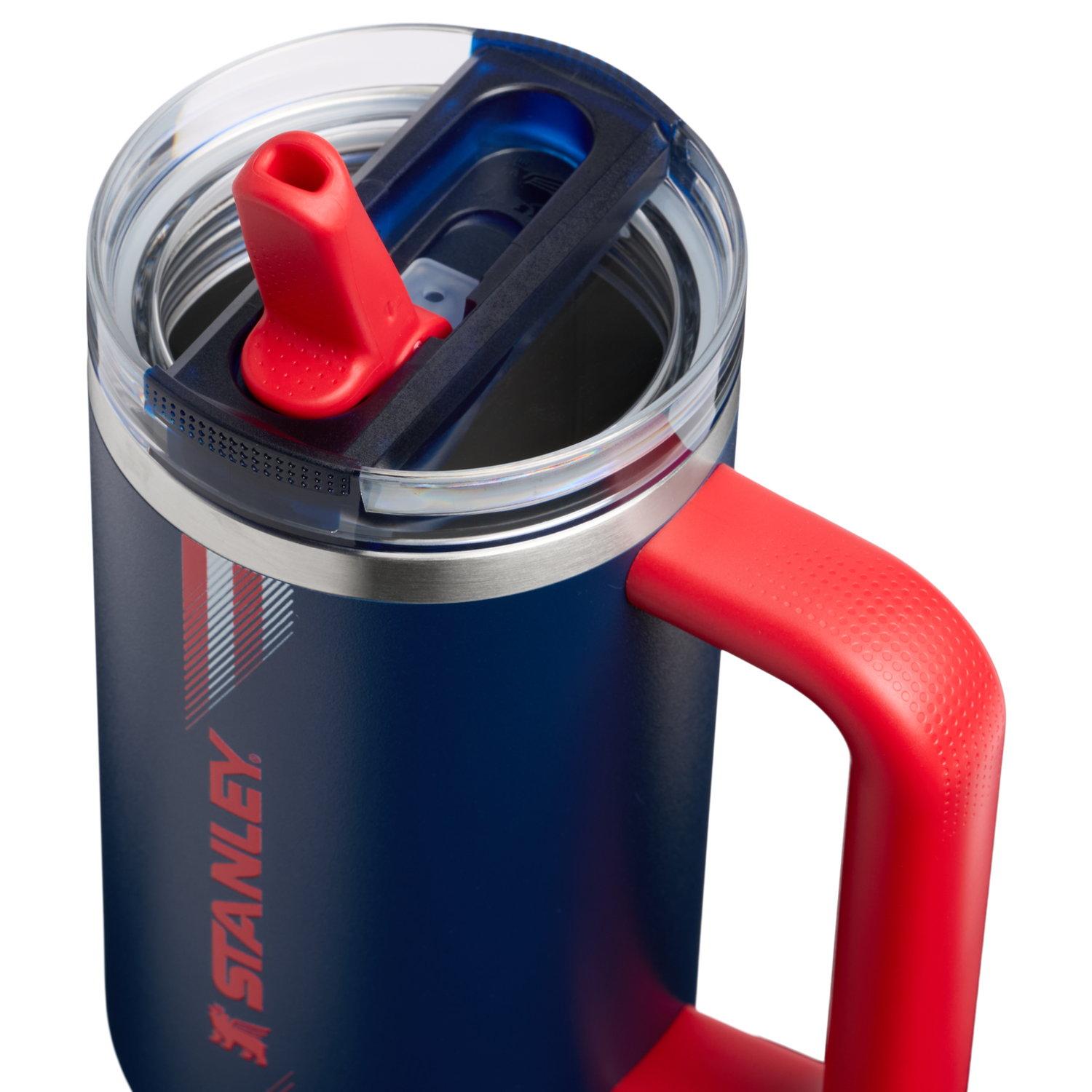 Stanley 1913 The Country Collection Quencher® ProTour Flip Straw Tumbler 30 OZ in Team Navy Red | View 3