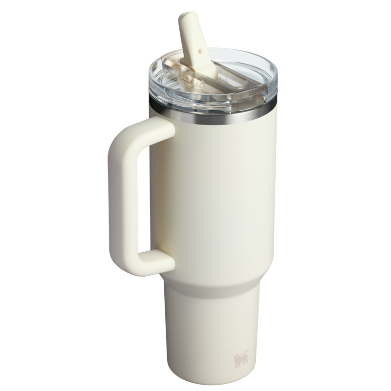 Stanley 1913 The Quencher ProTour Flip Straw Tumbler 40 OZ in Cream | Back View