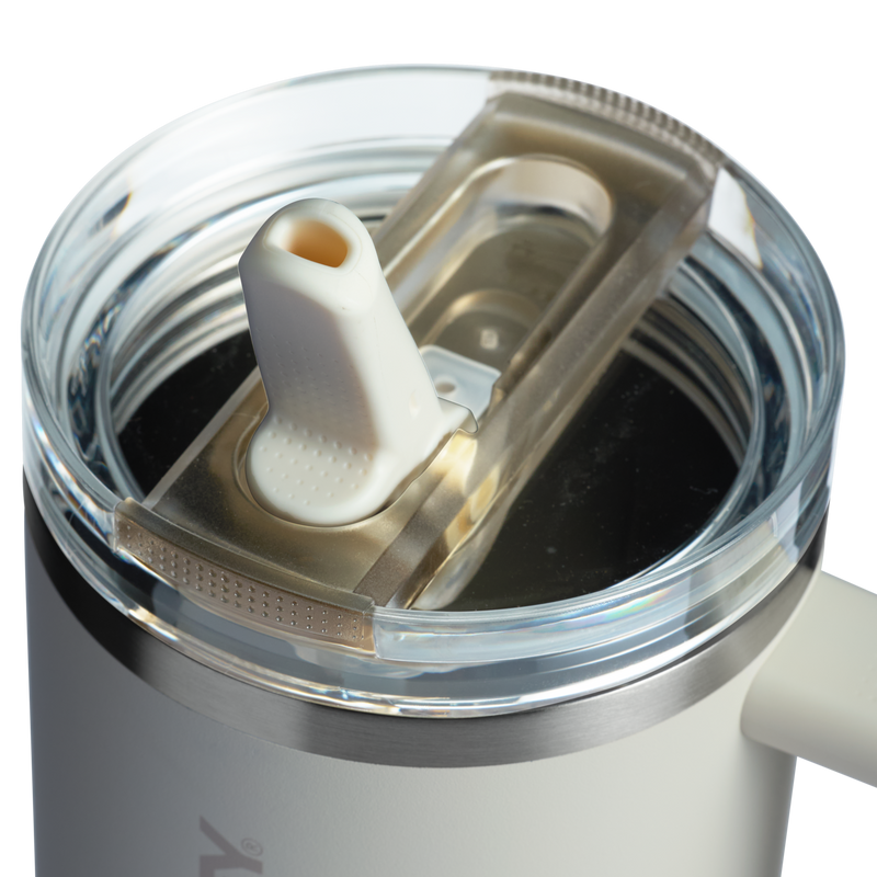 Stanley 1913 The Quencher ProTour Flip Straw Tumbler 40 OZ in Cream | Lid View