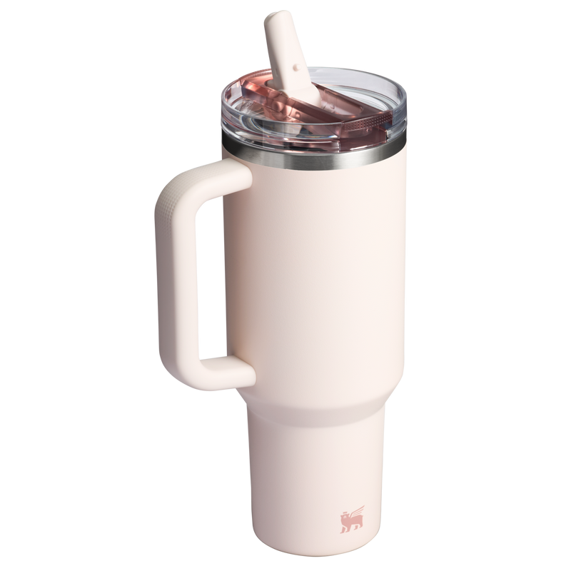 Stanley 1913 The Quencher ProTour Flip Straw Tumbler 40 OZ in Rose Quartz | Back View