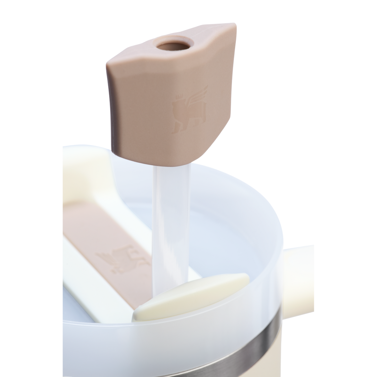 Stanley 1913 The Stay Smooth Straw Topper 2-pack in Sand