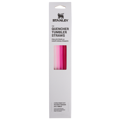 Stanley 1913 Adventure Quencher Travel Tumbler Straws 30 OZ 4-Pack in Pink | Front View