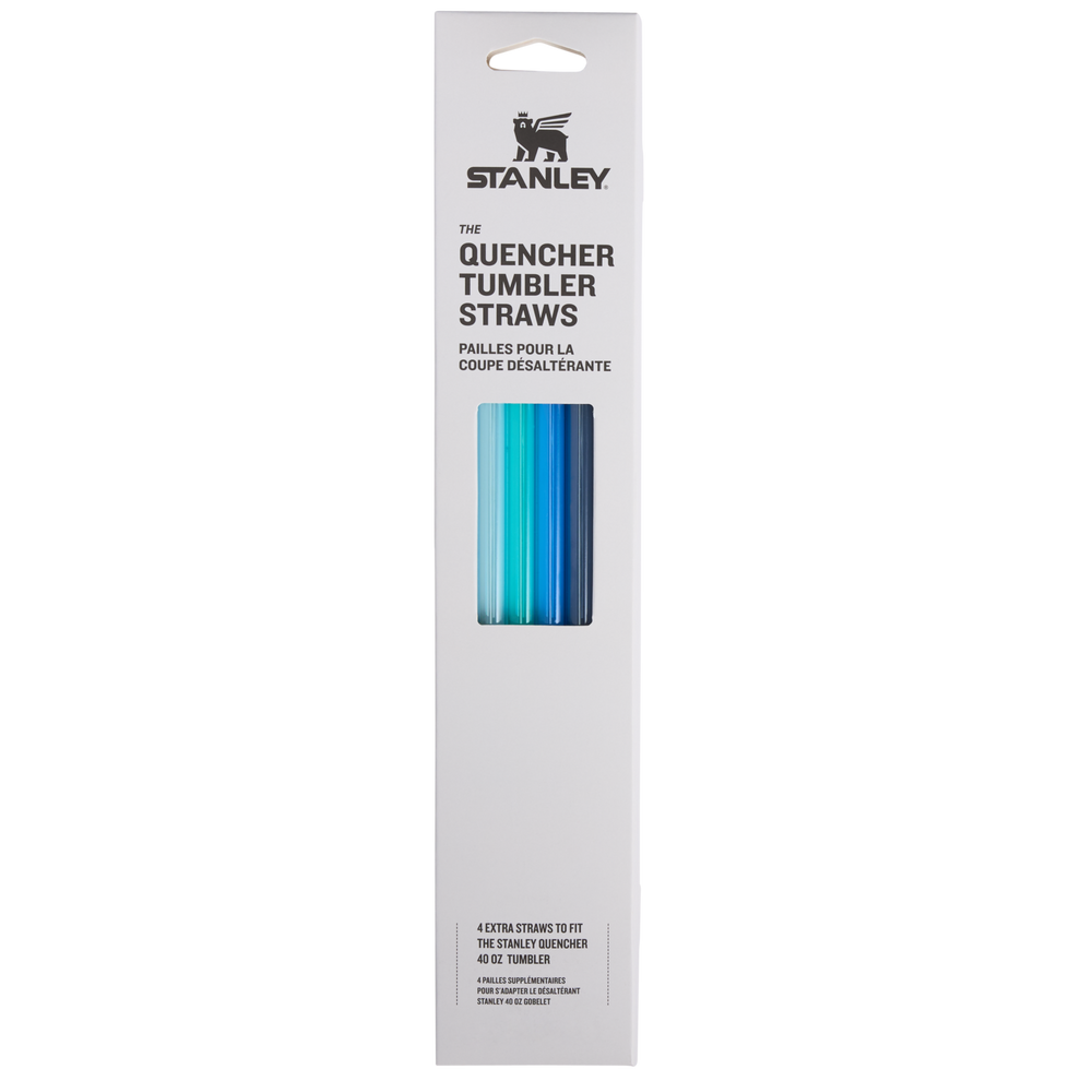 Stanley 1913 Adventure Quencher Travel Tumbler Straws 40 OZ 4-Pack in Blue