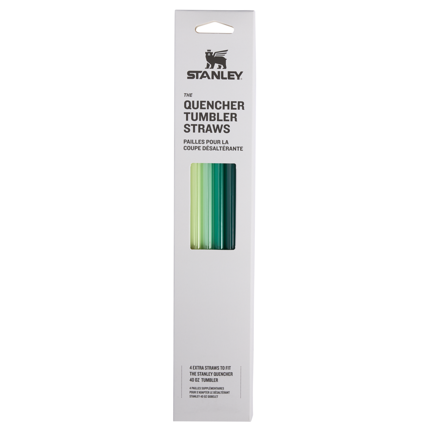 Stanley 1913 Adventure Quencher Travel Tumbler Straws 4-Pack in Green