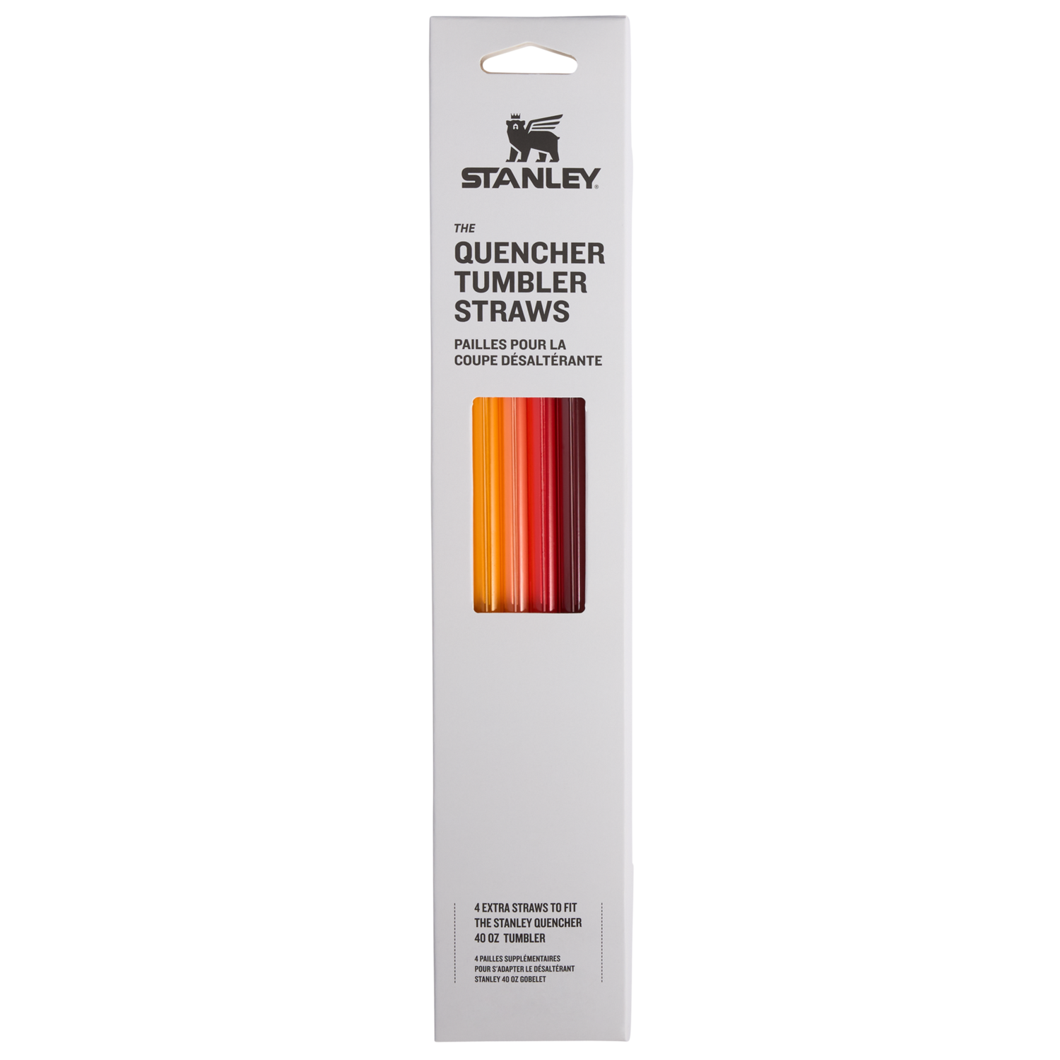 Stanley 1913 Adventure Quencher Travel Tumbler Straws 40 OZ 4-Pack in Red/Orange Multi Pack | View 1