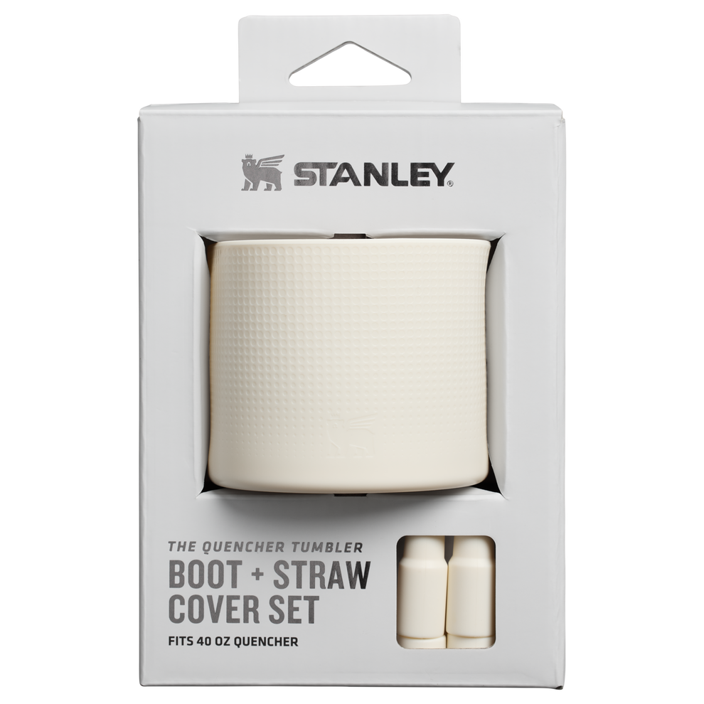 Stanley 1913 Stanley Quencher Boot and Straw Cover Set 40 OZ in Cream | Front View
