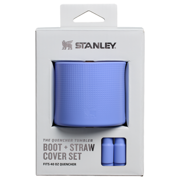 Stanley Quencher Tumbler Boot & Straw Cover For 40 OZ Cups In Hydrangea Purple