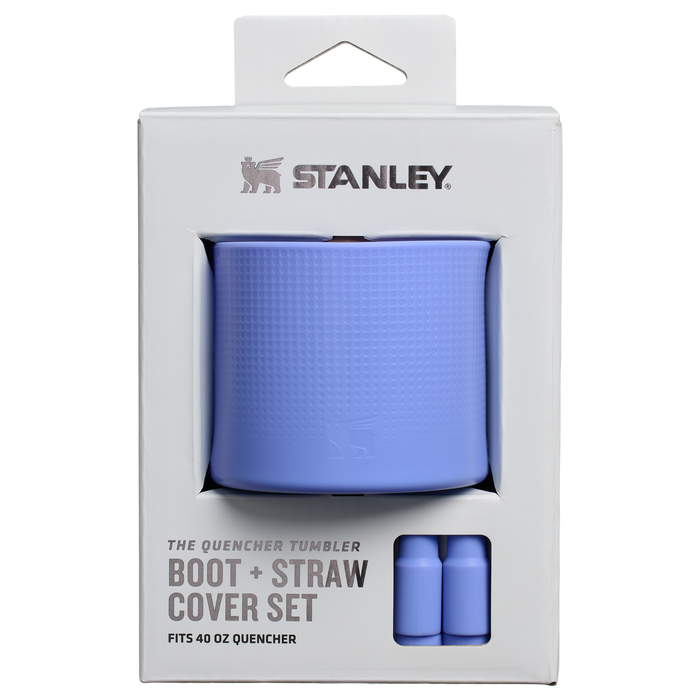 Stanley Quencher Tumbler Boot & Straw Cover For 40 OZ Cups In Hydrangea Purple