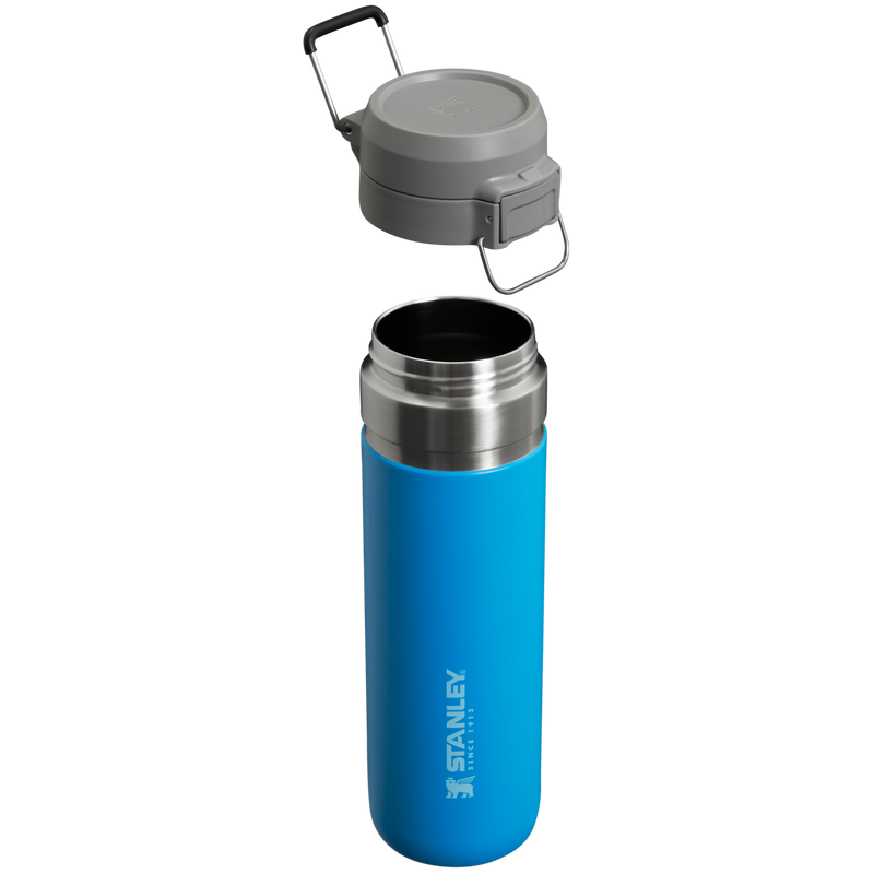 Stanley 1913 The Quick Flip Go Bottle 24 OZ in Azure | Cross Section View