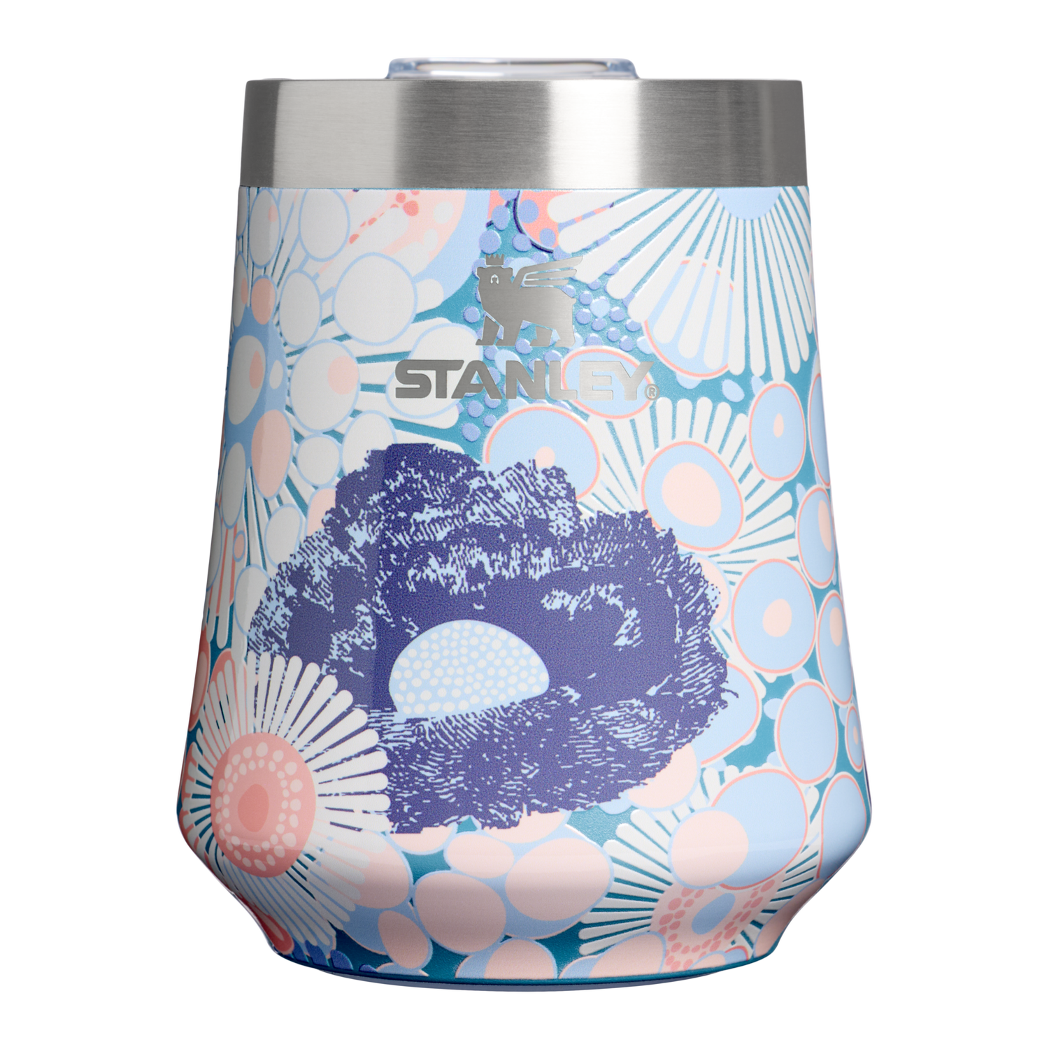 Stanley 1913 The Reserve Wine Tumbler 11 OZ in Blue Dream Wildflower | View 1