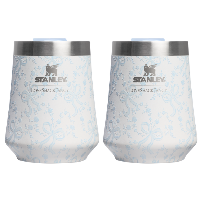 Stanley 1913 x LoveShackFancy Holiday The Reserve Wine Tumbler Set | 11 OZ (2-pack)