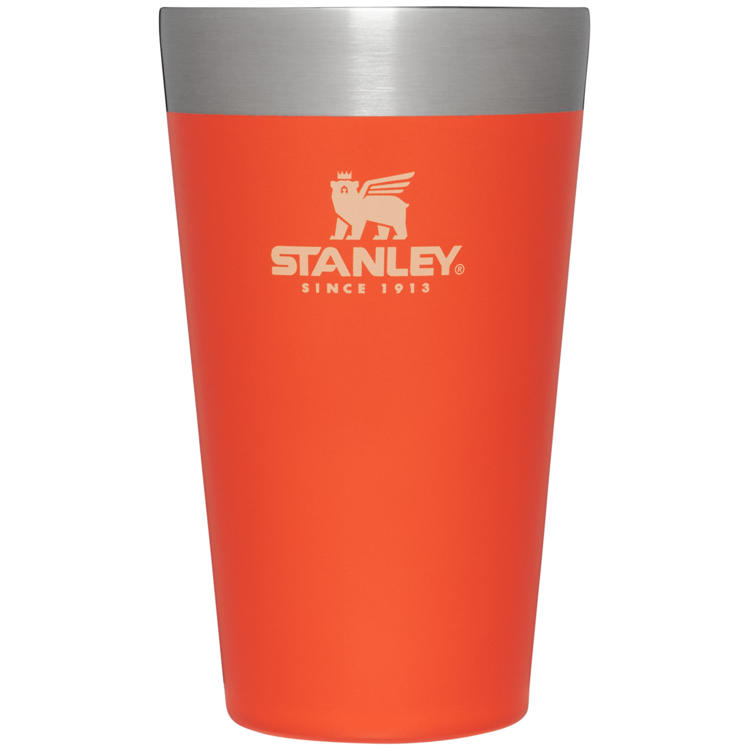 Stanley 16 OZ Stacking Stainless Steel Beer Pint In Tigerlily Orange