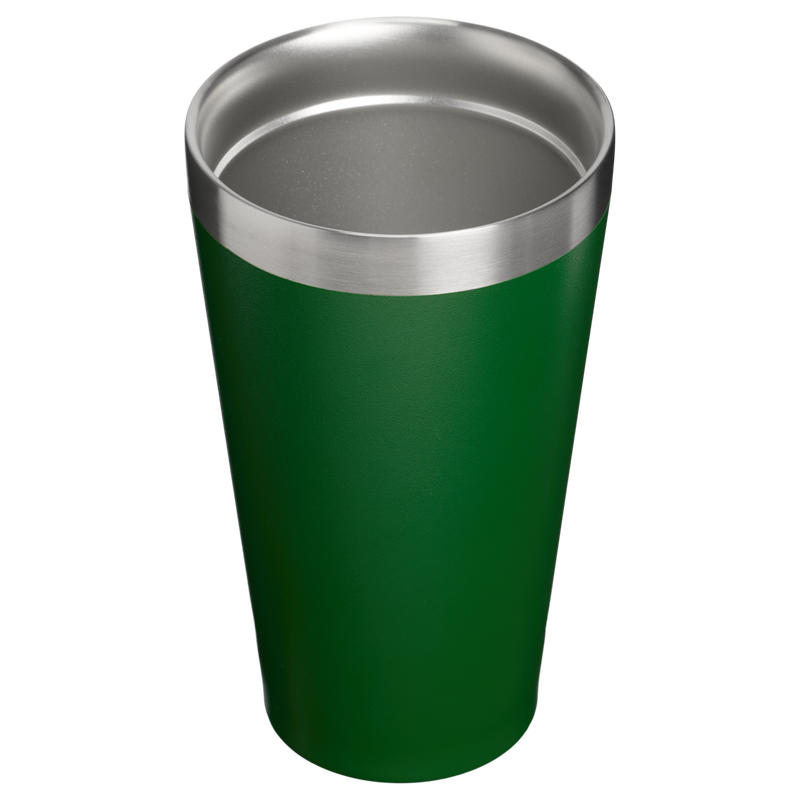 Stanley 1913 The Country Collection Stacking Pint 16 OZ in Team Dark Green Red | Back View