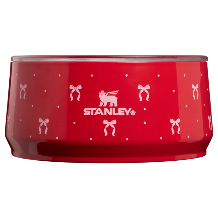 Stanley 1913 The Stanley Pet Bowl 6-cups in Rouge Bows | Front View