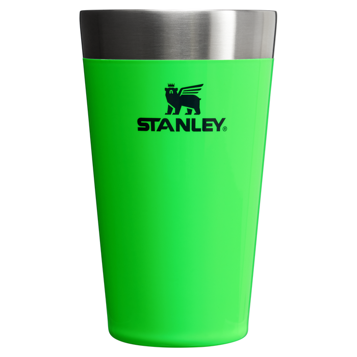 Stanley 16 OZ Stacking Stainless Steel Beer Pint In Neon Green