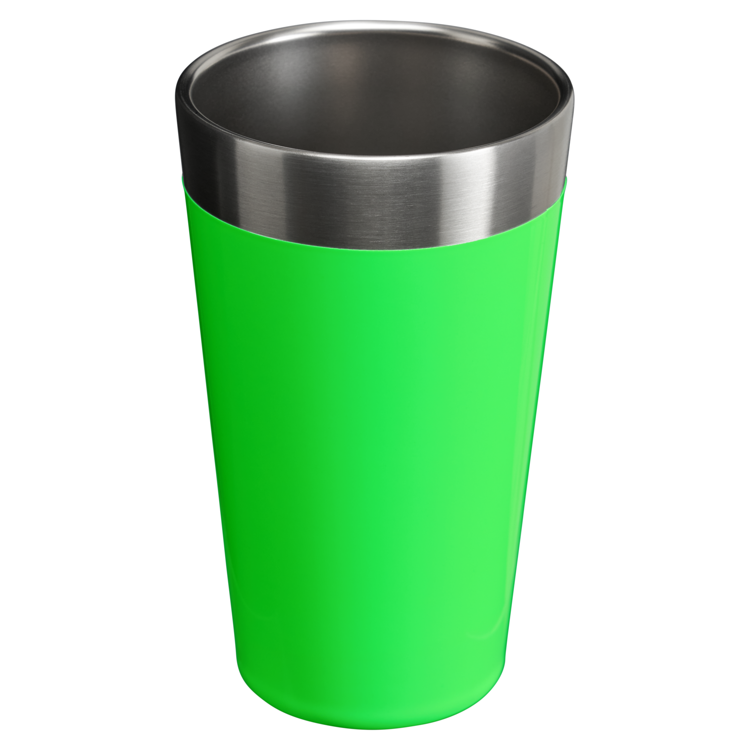 Stanley 16 OZ Stacking Stainless Steel Beer Pint In Neon Green
