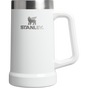Stanley Bottle Opener Insulated Beer Stein 24OZ In Frost Gloss White