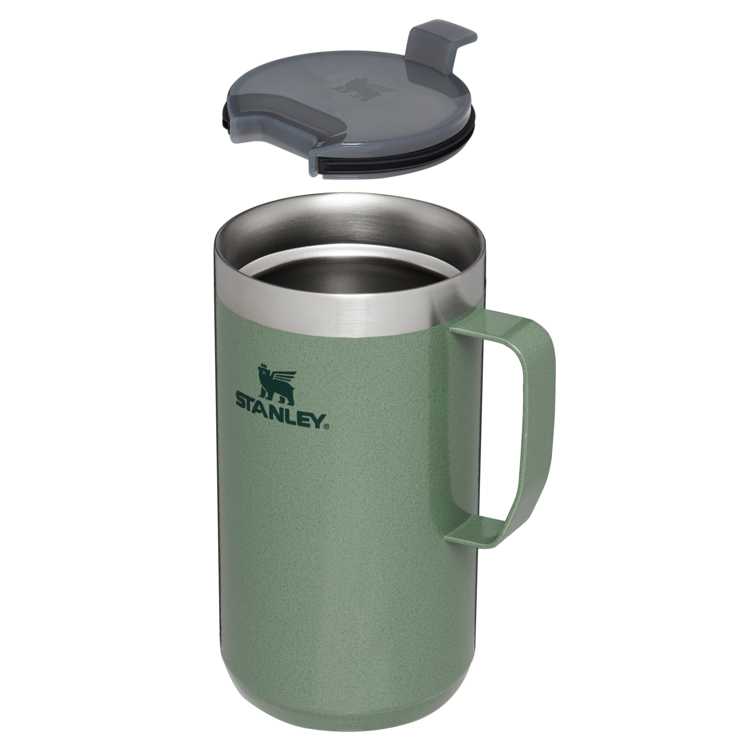 Stanley 24 OZ Stay Hot Camp Mug In Hammertone Green