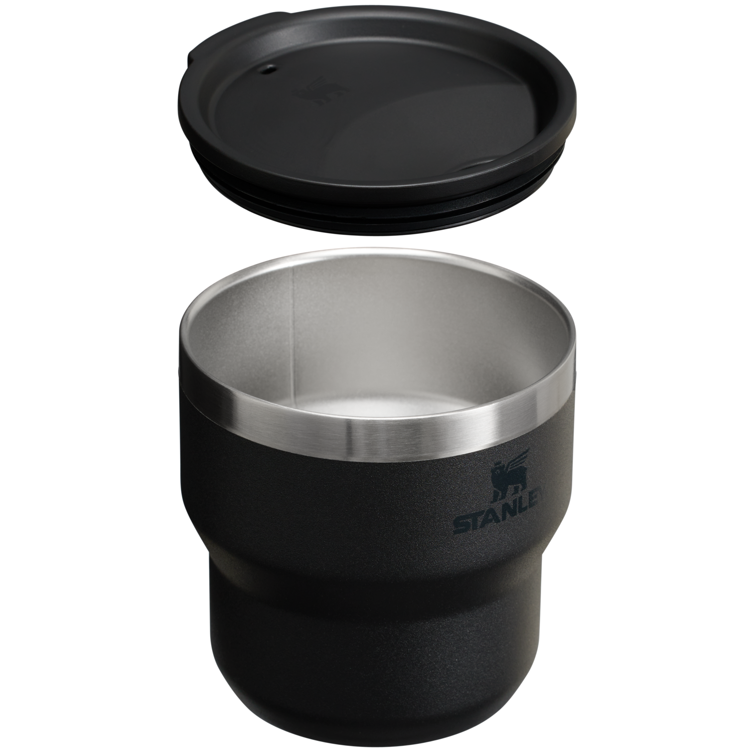 The Stay-Hot Stacking Cup | 10 OZ: Black 2.0