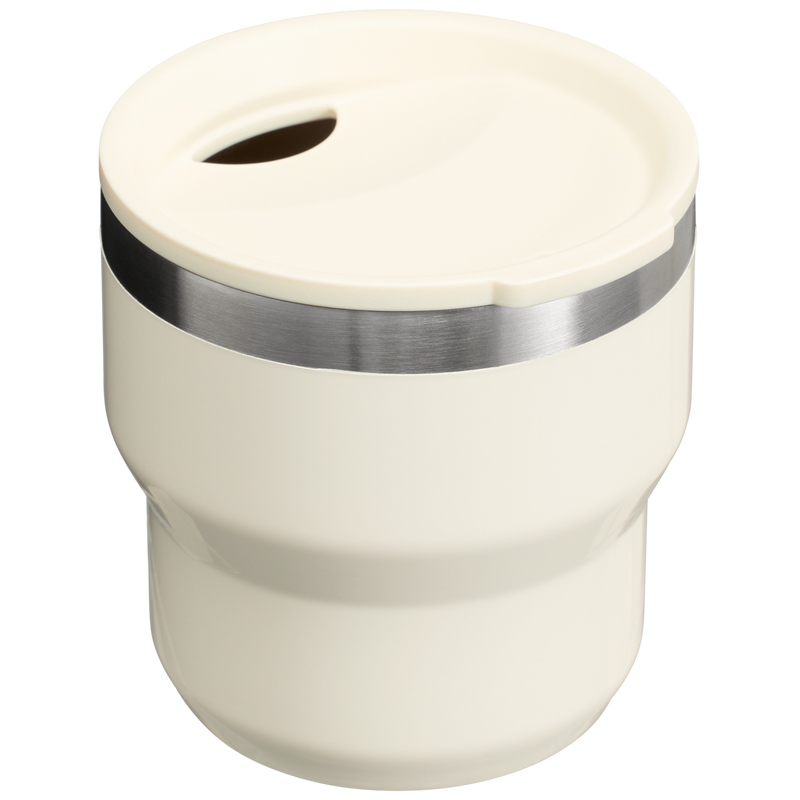 Stanley 1913 The Stay-Hot Stacking Cup 10 OZ in Cream Gloss | Back View