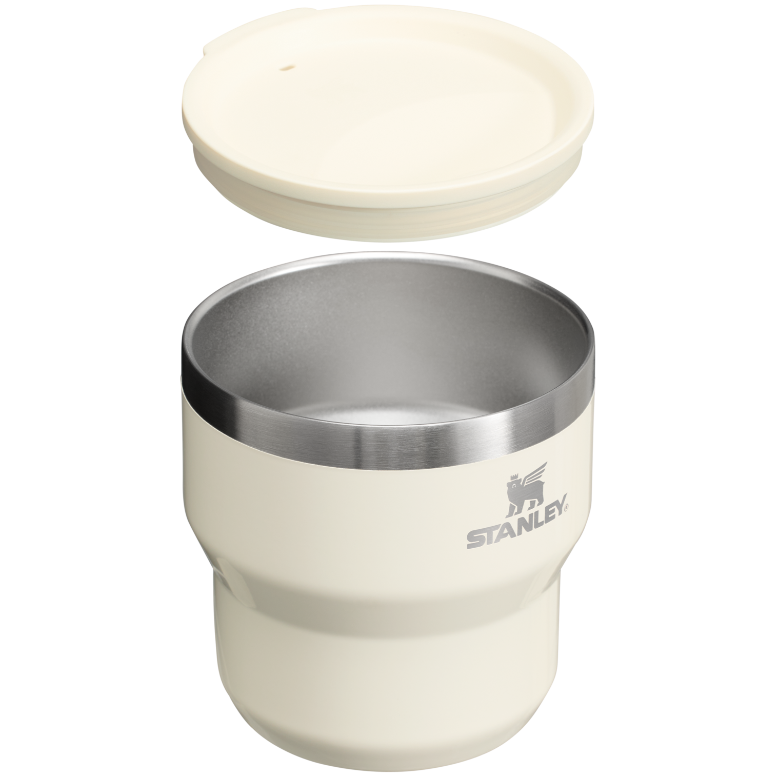 The Stay-Hot Stacking Cup | 10 OZ: Cream Gloss