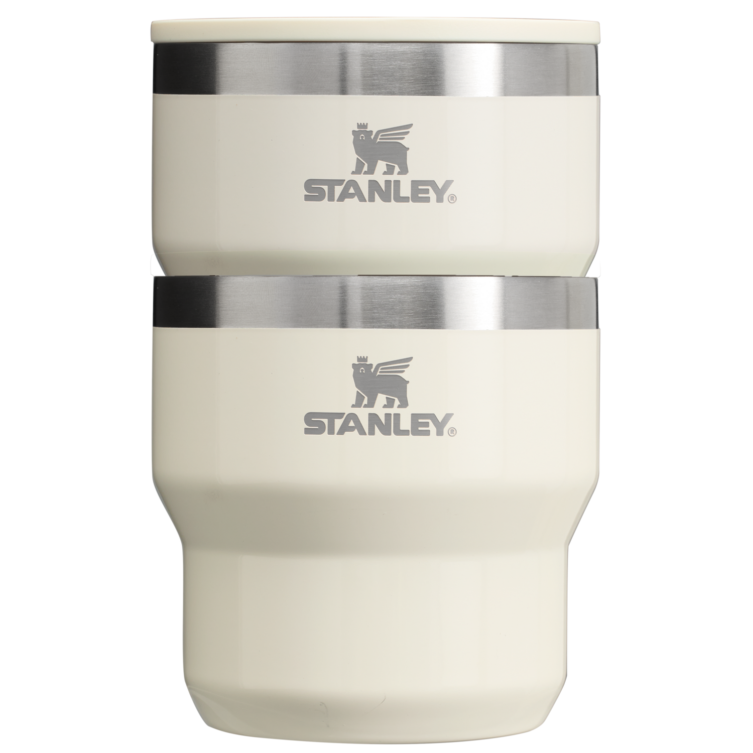 Stanley 1913 The Stay-Hot Stacking Cup 2-Piece Set 10 OZ in Cream Gloss | View 1