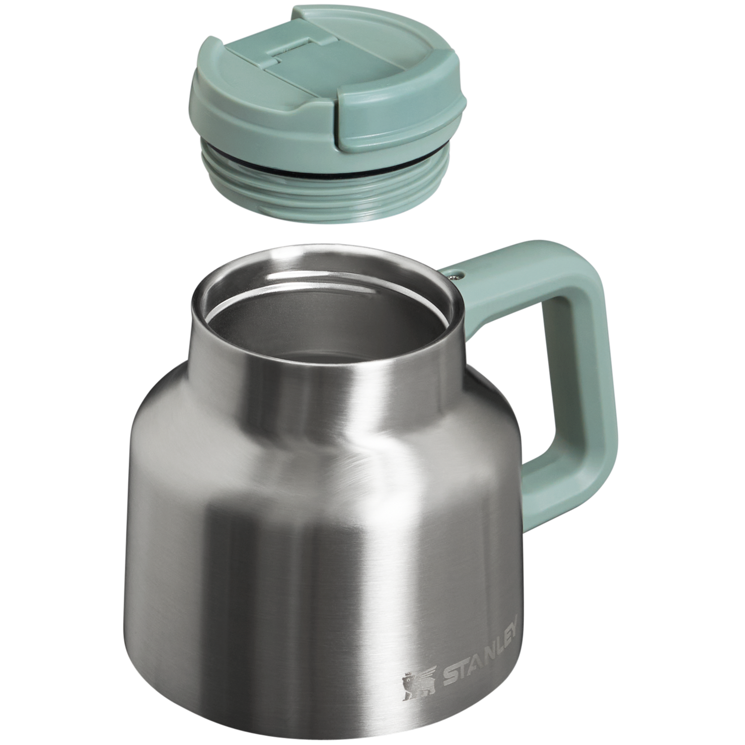 Stanley 1913 Adventure Tough-To-Tip Admiral's Mug 20 OZ in Stainless Steel Shale | View 2