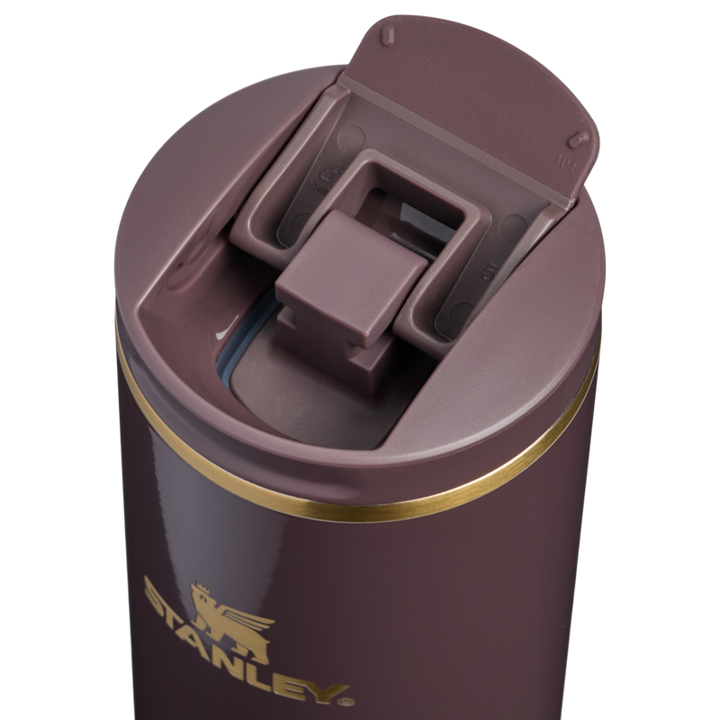 Stanley 1913 The Transit 2.0 Flip Top Mug 16 OZ in Fig Gloss | Lid Detailed View