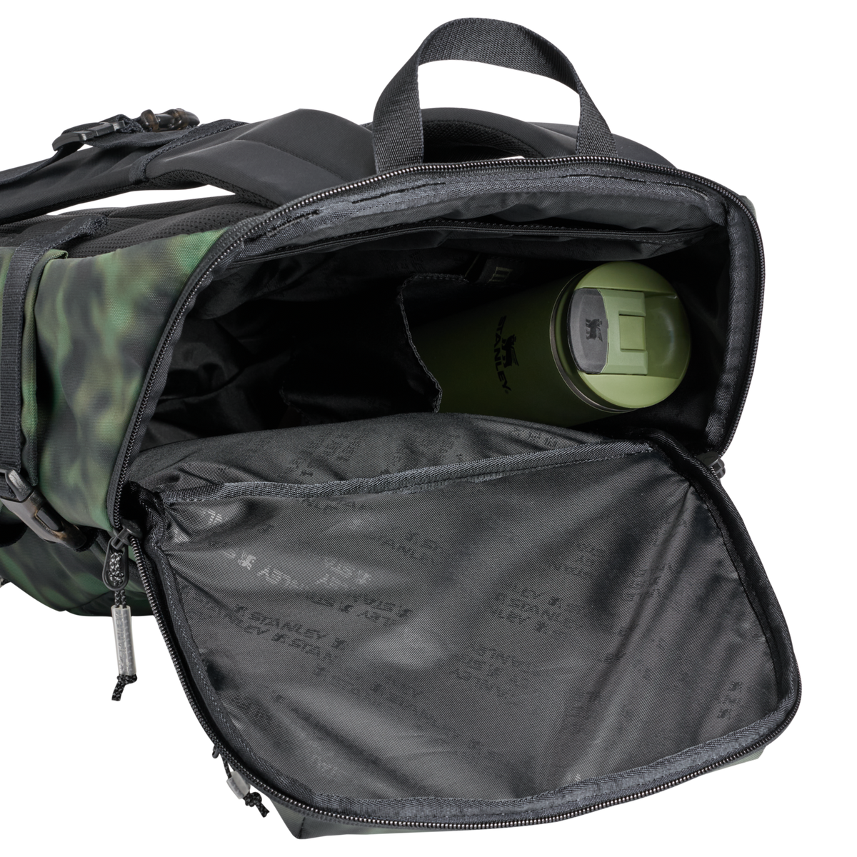 Stanley 1913 The Vitalize™ Backpack 30.9 QT in Dried Pine Blur | Back Detailed View