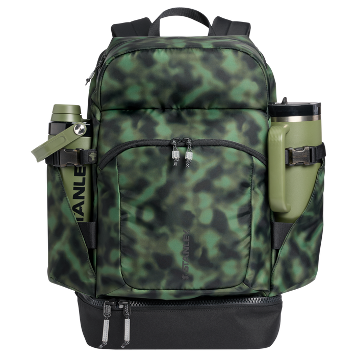 Stanley 1913 The Vitalize™ Backpack 30.9 QT in Dried Pine Blur | Front Back View