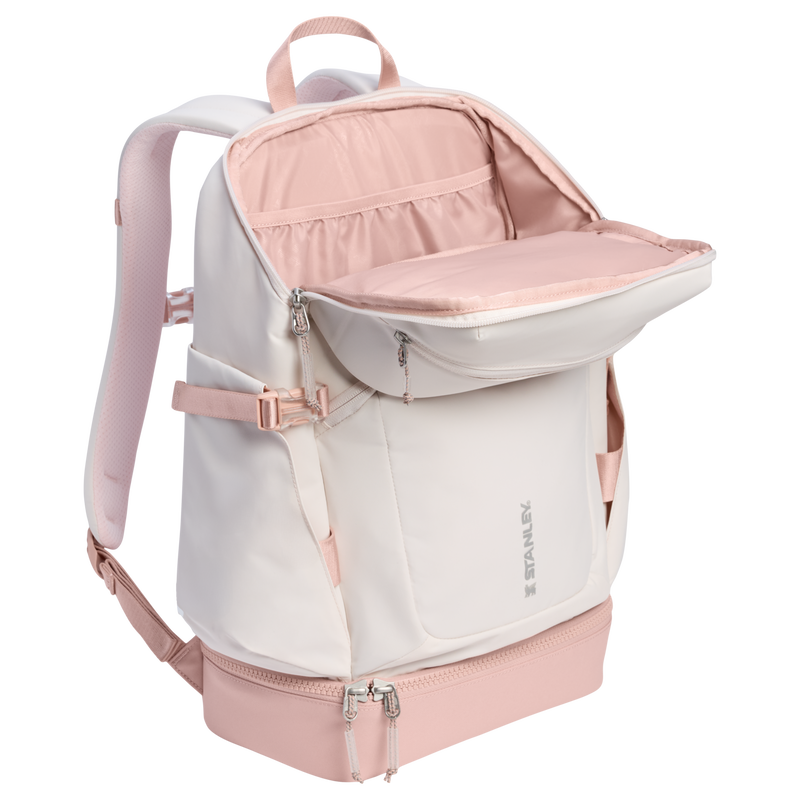 Stanley 1913 The Vitalize™ Backpack 30.9 QT in Rose Quartz | Open View