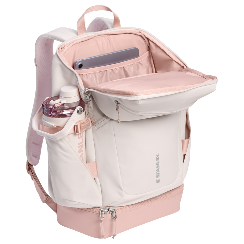 Stanley 1913 The Vitalize™ Backpack 30.9 QT in Rose Quartz | Open View