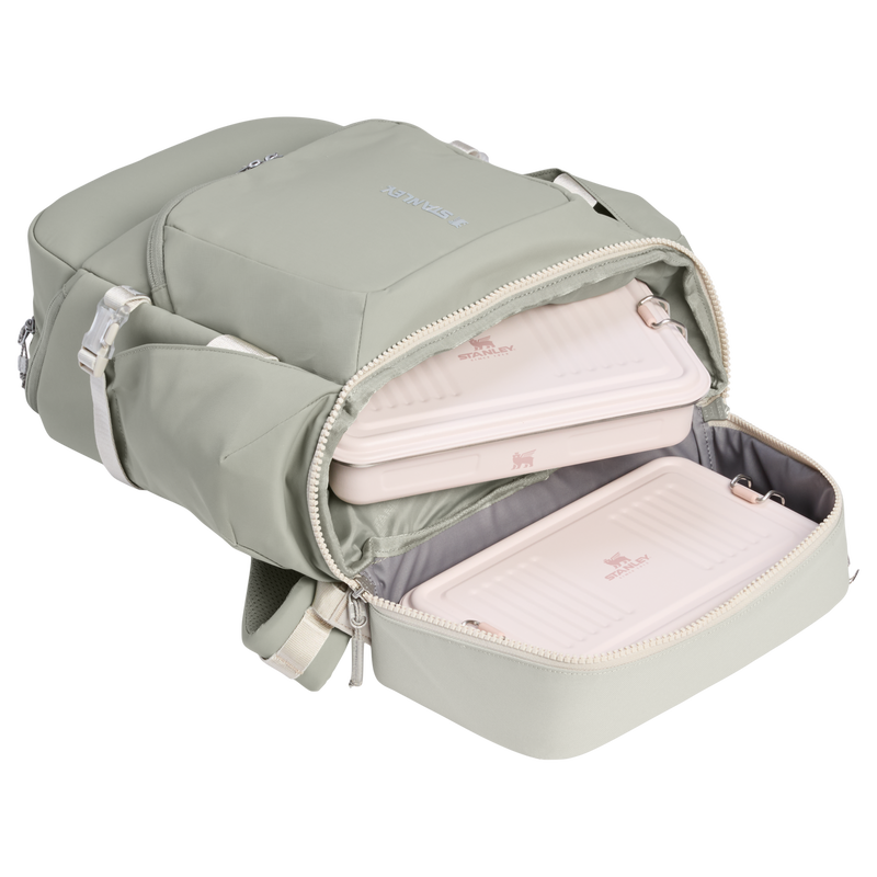 Stanley 1913 The Vitalize™ Backpack 30.9 QT in Sage Grey | Back Detailed View