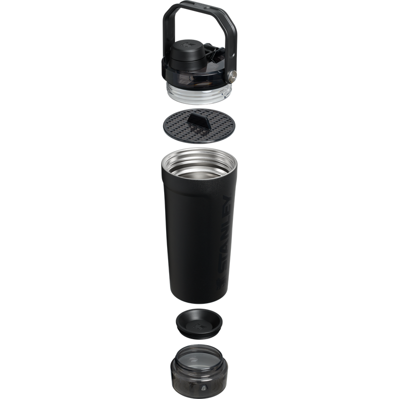 Stanley 1913 The Vitalize™ Shaker Bottle 20 OZ in Black 2.0 | Cross Section View