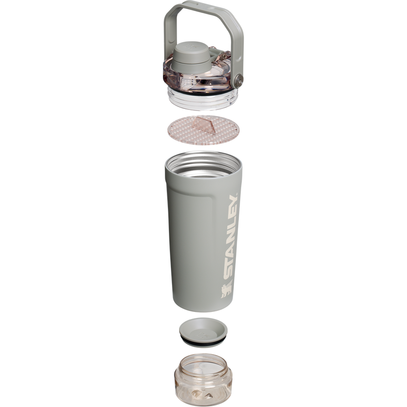 Stanley 1913 The Vitalize™ Shaker Bottle 20 OZ in Sage Grey | Cross Section View