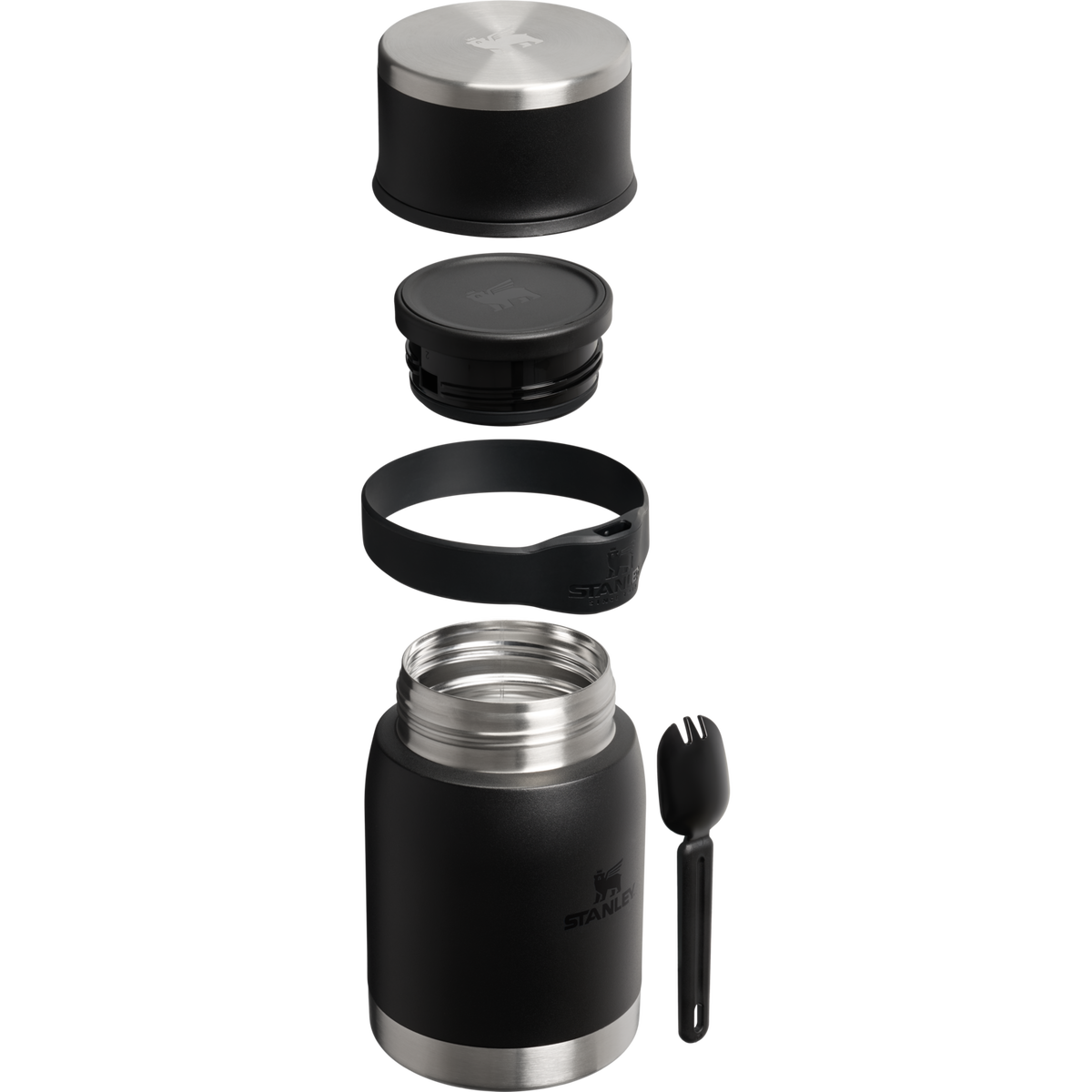 Stanley 1913 Adventure To-Go Food Jar + Spork 24 OZ in Black 2.0