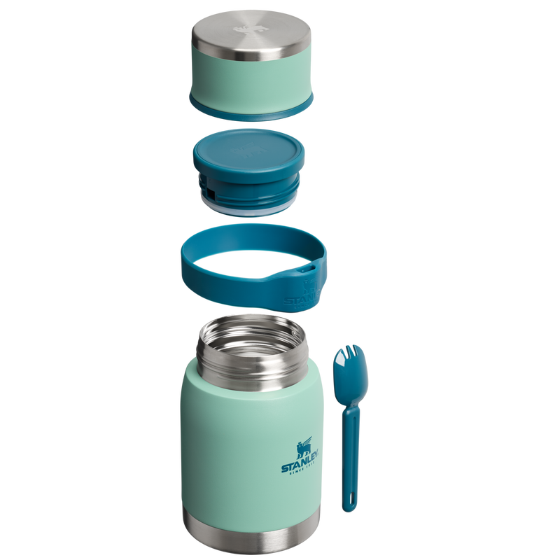 Stanley 1913 Adventure To-Go Food Jar + Spork 24 OZ in Spring Green | Cross Section View