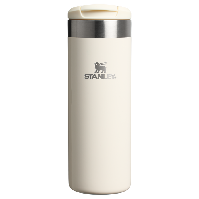 Stanley 16 OZ Transit Flip Top Stainless Steel Mug In Cream White Gloss