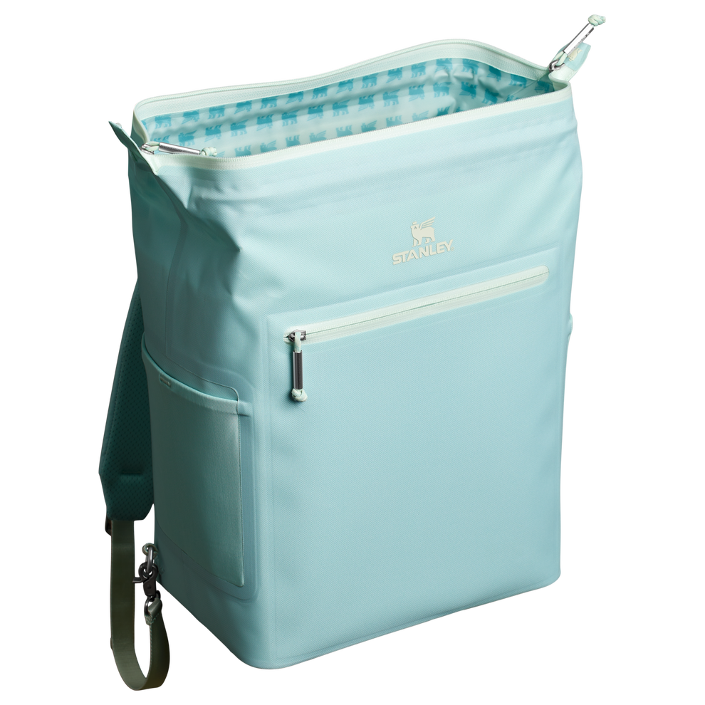 Stanley 1913 The All Day Madeleine Midi Cooler Backpack 20 Can 14.8 QT 14.0 L in Seafoam